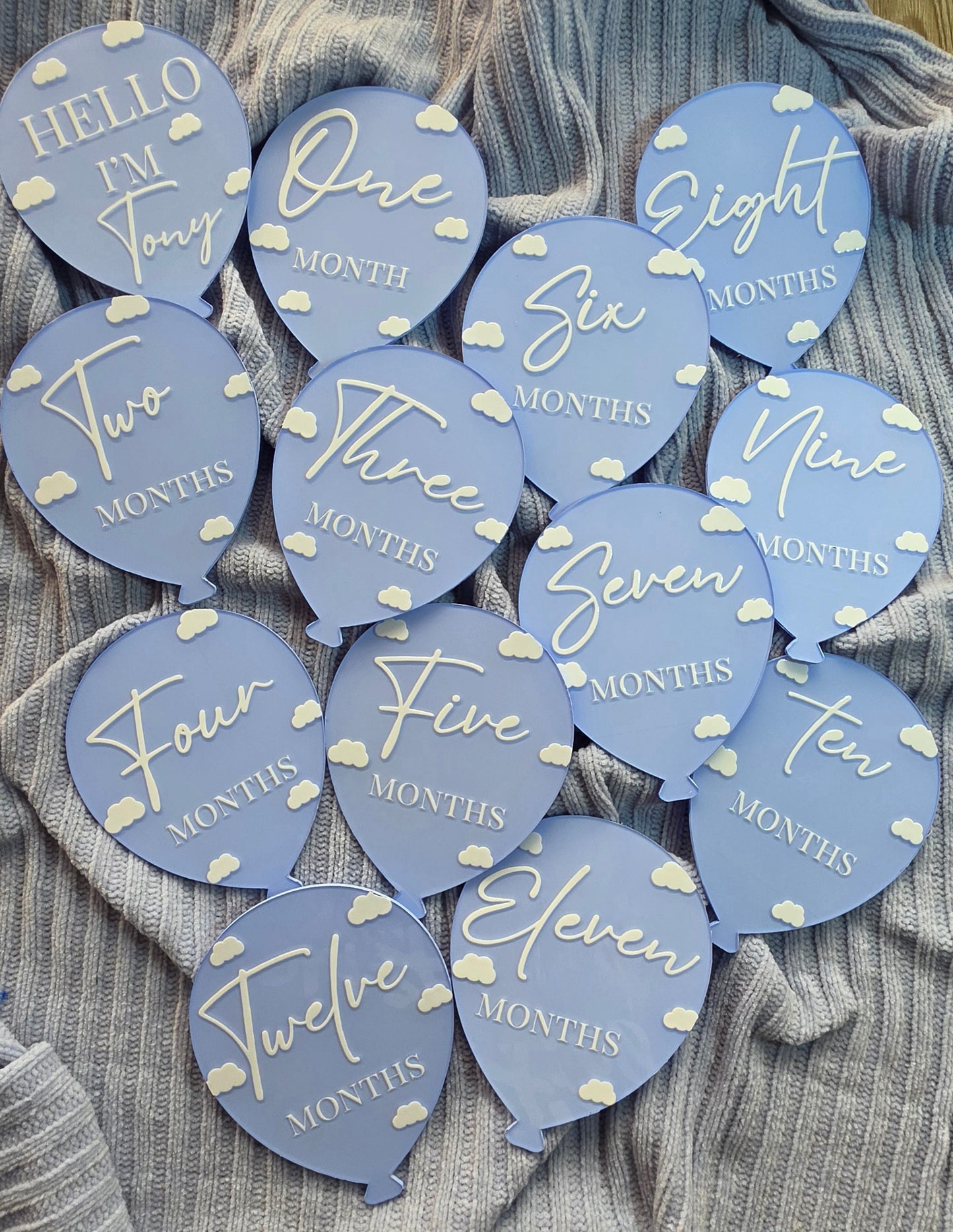 Baby Milestones - Blue