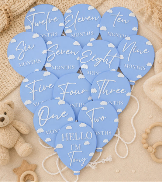 Baby Milestones - Blue